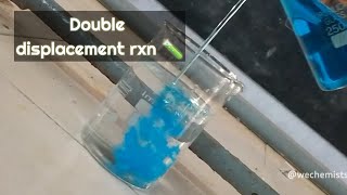 Chemical Reaction Between NaOH  CuSO4  Double Displacement Reaction  We Chemists [upl. by Enilrac]