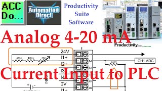 Analog 420 ma Current Input to PLC [upl. by Qulllon]