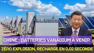 Zéro Explosion Recharge En 002 Seconde Chine  Batteries vanadium bientôt disponibles [upl. by Musihc]