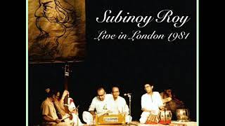 Rabindrasangeet by Subinoy Roy  Live in London 1981 [upl. by Ellened]