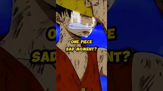 Sad Moment One Piece onepiece anime luffy sadmoment fanletter zoro fyp shorts [upl. by Ahsieni911]