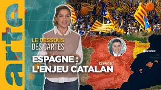 Crise politique en Espagne  l’enjeu catalan  Le dessous des cartes  Lessentiel  ARTE [upl. by Ycaj]