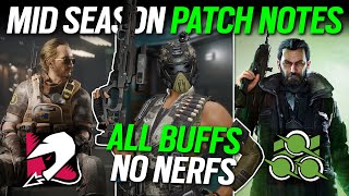 Mid Season Patch Notes  6News  Rainbow Six Siege [upl. by Yllah]