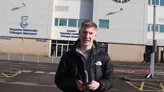 Reporters Mackenzie Thomas and Freddie Owers reporting on the transfer action at Swansea City [upl. by Dobbins]