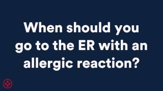 When to go to the ER for an allergic reaction [upl. by Nylear]