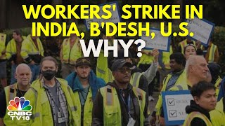 Globally Factory Workers Protest Over Low Pay Seek Better Working Conditions  N18G  CNBC TV18 [upl. by Swartz]