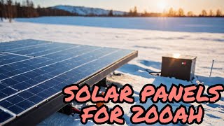 How many solar panels do you need to charge a 200Ah battery In January end of winter [upl. by Sabsay]