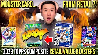 I PULLED MY BIGGEST RETAIL HIT EVER 😱🔥 2023 Topps Composite Football Value Blaster Box Review x8 [upl. by Frierson]