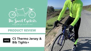 Stay warm in winter  GORE C5 Thermo Jersey and C5 Thermo Bib Tights Road Cycling Kit Review [upl. by Garlaand]