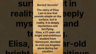 Elisa Lam An Unsolved Mystery 😱 realstories short shortsfeed trending [upl. by Annerb]