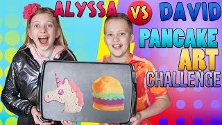 Pancake Art Challenge vs My Brother [upl. by Wentworth586]