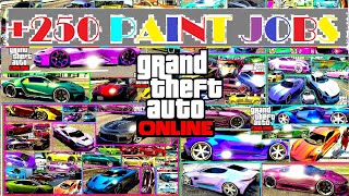 BEST OF 250 Crew Colors I PAINT JOBS in GTA 5 Online [upl. by Ayrb]