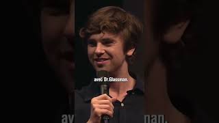 Freddie Highmore en français ça donne ça  🇫🇷 thegooddoctor freddiehighmore seriesmania [upl. by Eenwahs]