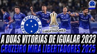 A duas vitórias de igualar 2023 Cruzeiro mira Libertadores veja projeção de pontos para G6 [upl. by Enihpled]