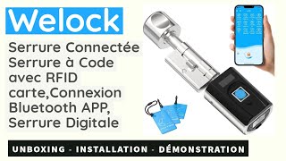 Serrure Électronique Welock Smart Serrure à Code avec RFID carte  Connexion Bluetooth APP welock [upl. by Rinaldo]