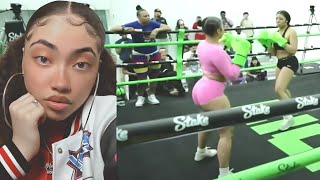 KALEEMA VS NINI REACTION FULL FIGHT ADIN ROSS BOXING EVENT [upl. by Eenel738]