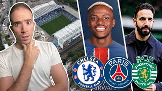 Chelsea New Stadium BLOCKED Till 2027  Osimhen To PSG DONE  Amorim DENIES Liverpool Links [upl. by Yeblehs]