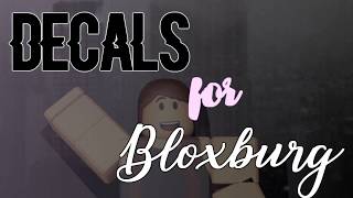 Bloxburg  Decals  Aesthetic Black [upl. by Dinsmore]