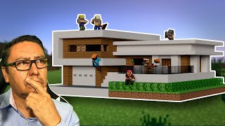 Arquitecto Construye Casa con Chalanes en MINECRAFT [upl. by Kersten]