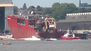 Launch of RRS Sir David Attenborough Boaty McBoatface [upl. by Aber]