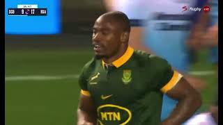 Makazole Mapimpi TRY vs Scotland 2024  Springboks Autumn International Rugby rugby springboks [upl. by Ellord]