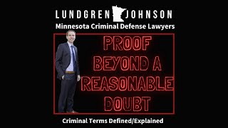 Criminal Legal Terms DefinedExplained Proof Beyond a Reasonable Doubt [upl. by Nahk]