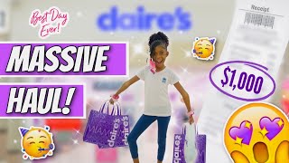 Claires Shopping Spree Haul The Ultimate MustHaves [upl. by Zetnas934]