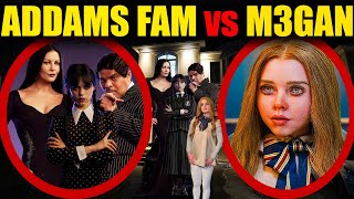 if you see M3GAN vs THE ADDAMS FAMILY in real life RUN Wednesday fights [upl. by Burg]