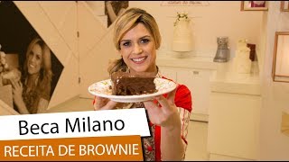 Beca Milano ensina receita de brownie [upl. by Freddi643]