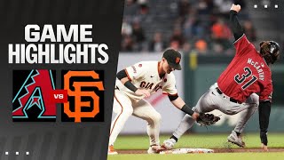 Giants vs Dbacks Game Highlights 9424  MLB Highlights [upl. by Noret]