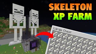 Skeleton spawner XP farm tutorial  ABOVE GROUND [upl. by Oigile306]