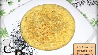 Tortilla de Patata en Thermomix  Receta [upl. by Hamburger]