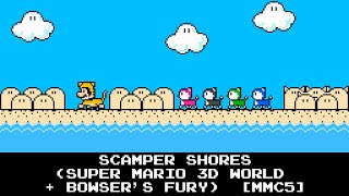 Famitracker Bits  Scamper Shores Super Mario 3D World  Bowsers Fury MMC5 [upl. by Mihar]