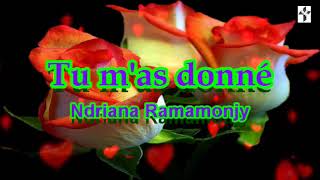 TU MAS DONNE  NDRIANA RAMAMONJY avec paroles [upl. by Block]