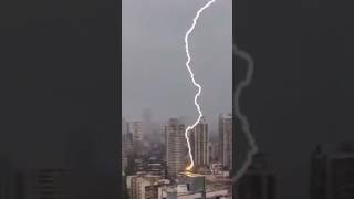 Multiple lightning bolts strike a populated area  Part 71 shorts trending viralshorts [upl. by Elleret]