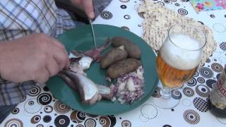 The traditional Swedish way to eat surströmming [upl. by Mraz941]