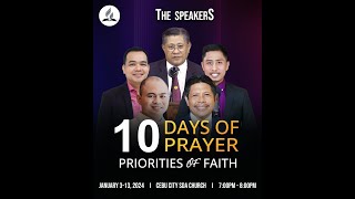 10 DAYS OF PRAYER PRIORITIES of FAITH  JANUARY 5 2024 [upl. by Larsen]