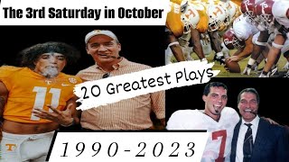 Alabama vs Tennessee Rivalry  20 Greatest Plays  19902023 [upl. by Oigimer387]