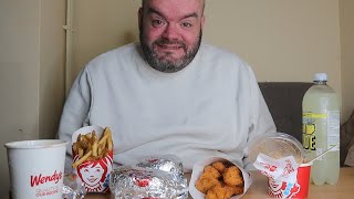 wendys uk mukbang [upl. by Ayifas]