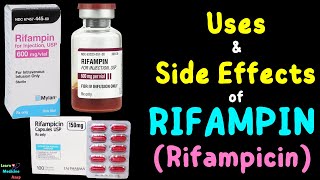 Rifampin Rifampicin – Side Effects Uses Mechanism of Action Dosage Interactions Warnings [upl. by Aenneea]