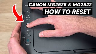 How to Reset Canon PIXMA MG2525 amp MG2522 Printer [upl. by Aimek]