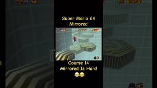 Super Mario 64 Mirrored Course 14 Is Hard 😂 [upl. by Ahsonek]