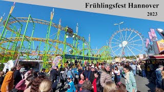 Frühlingsfest in Hannover 2023  Kirmes Jahrmarkt Volksfest [upl. by Nida]