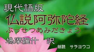 経典朗読『現代語版 仏説阿弥陀経』鳩摩羅什 訳 （本願寺出版社 浄土三部経より） [upl. by Naasar]