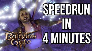 Baldurs Gate 3 Any Speedrun in 415 Former World Record [upl. by Foulk]