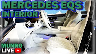 Mercedes EQS AllElectric Luxury Sedan Interior [upl. by Eecyac]