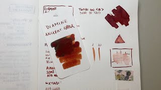 Diamine Ancient Copper Fountain Pen Ink Review [upl. by Retluoc452]