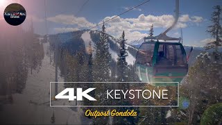 Keystone Outpost Gondola Ride  4K HIGH DEF  Ski Resort [upl. by Shelley]