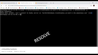 AWS RDS error Cant connect to MySQL server on Solution [upl. by Levy592]