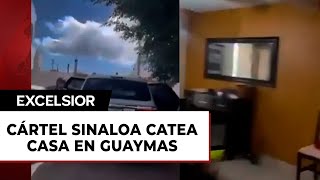 ‘Soy Salazar hijo de…’ VIDEO de cateo del Cártel de Sinaloa a casa en Guaymas [upl. by Halley]